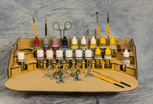 Load image into Gallery viewer, Painting Station Fully Assembled - 26mm, For Vallejo and Army Painter Style Dropper Bottles