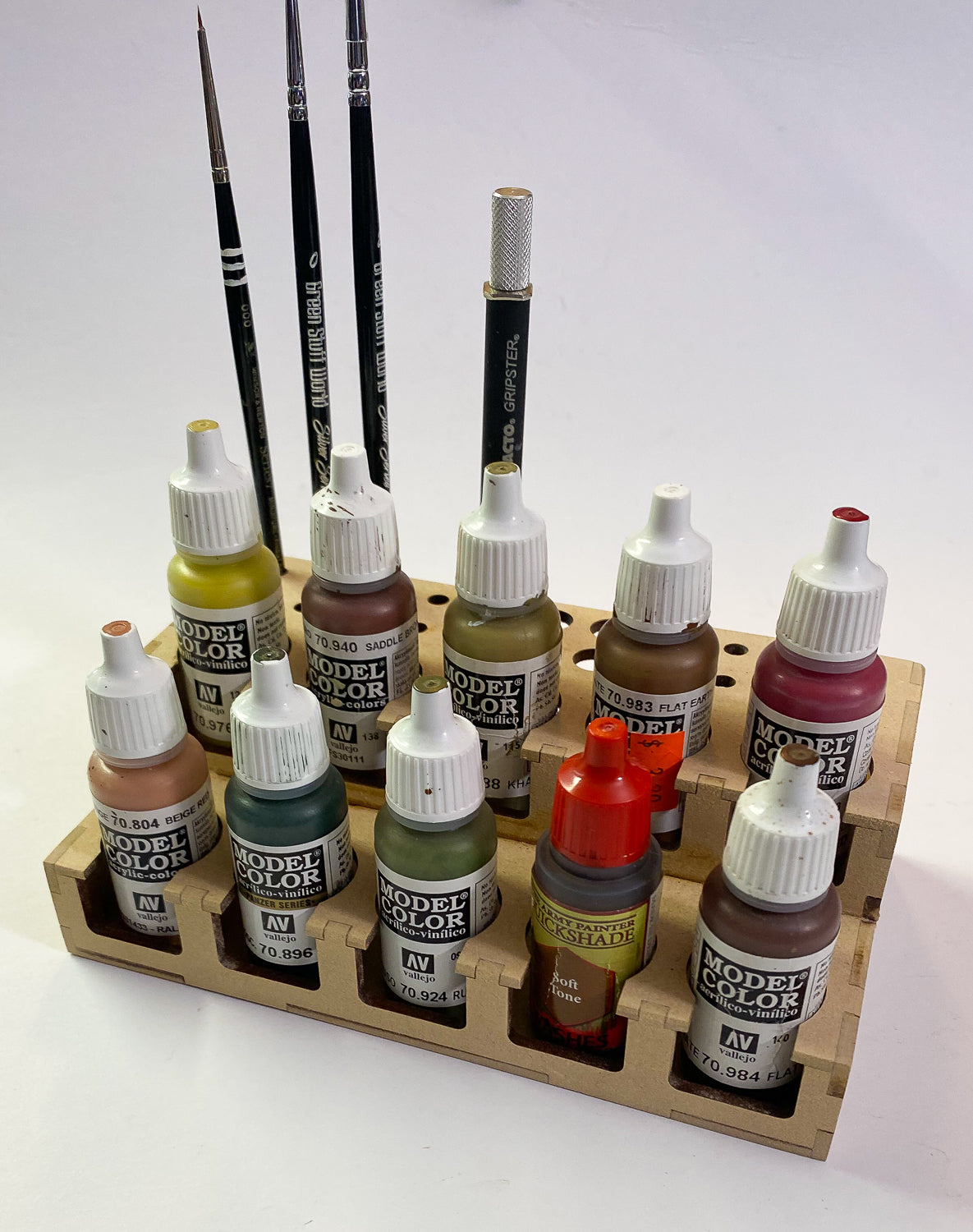 Paint Rack 26mm, Mini For Vallejo and Army Painter Style Dropper Bot