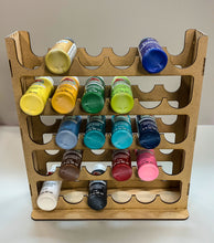 Load image into Gallery viewer, Vertical Paint Rack For 2oz Craft Paints - 36mm Diameter Bottles