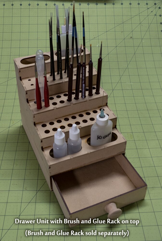 Drawer AddOn For Paint Brush and Glue Rack GameCraft Miniatures