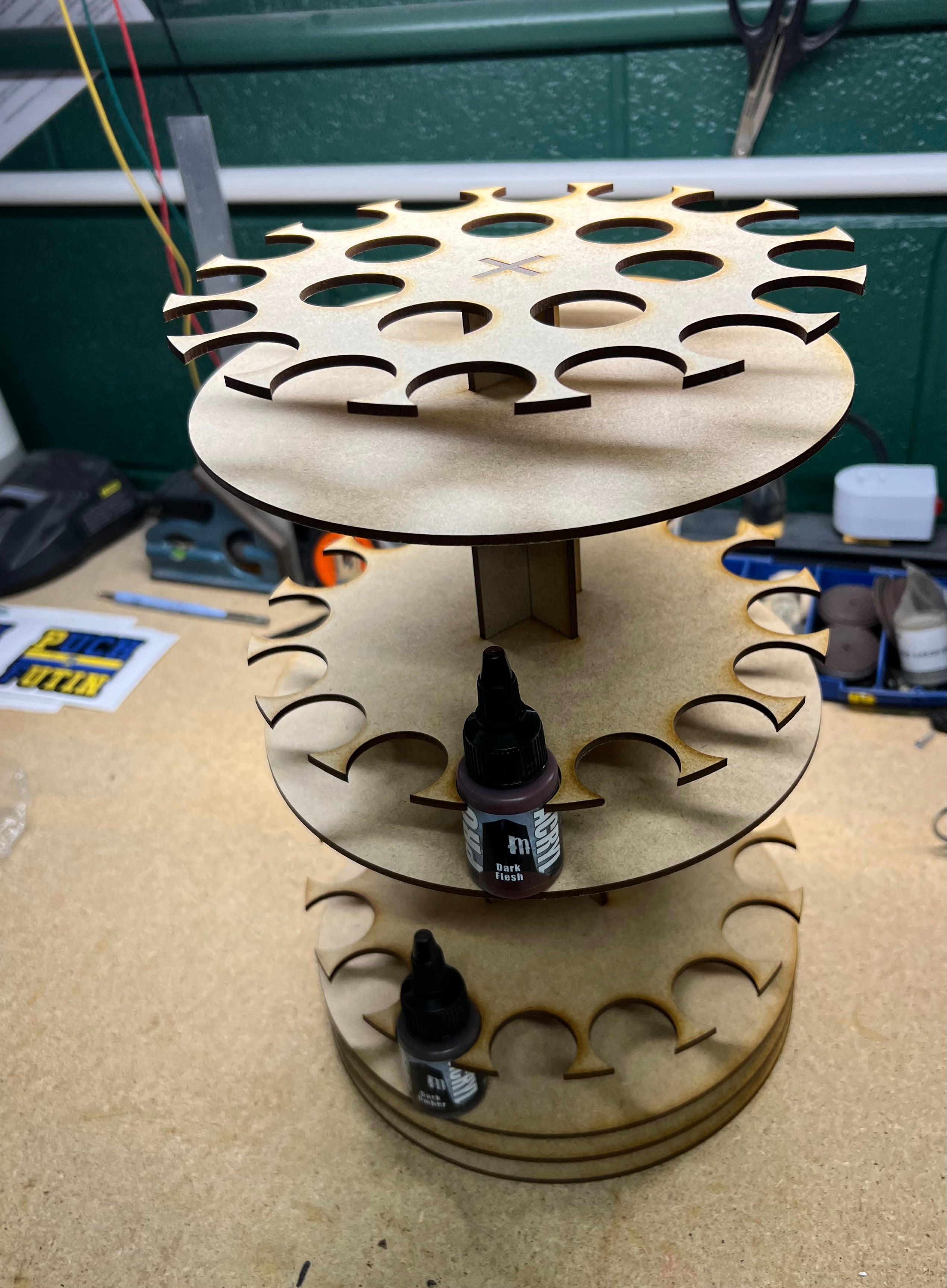 Rotating Paint Rack For 22ml Pro Acryl Paints GameCraft Miniatures