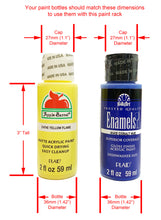 Load image into Gallery viewer, Vertical Paint Rack For 2oz Craft Paints - 36mm Diameter Bottles
