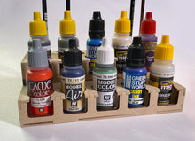 Load image into Gallery viewer, Paint Rack - 26mm, Mini For Vallejo and Army Painter Style Dropper Bottles
