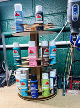 Load image into Gallery viewer, Rotating Paint Rack - For 2oz Craft Paints - Apple Barrel, Folk Art, Etc
