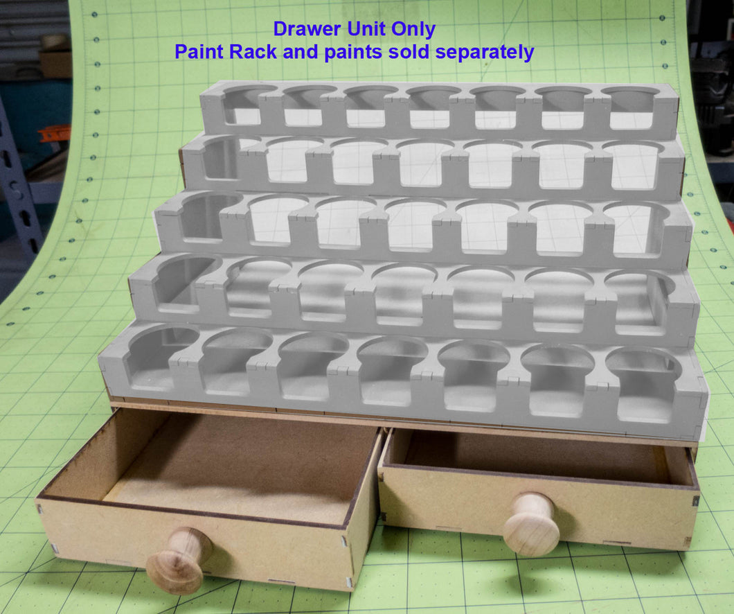 Drawer Add-On For Paint Rack - Double Drawer