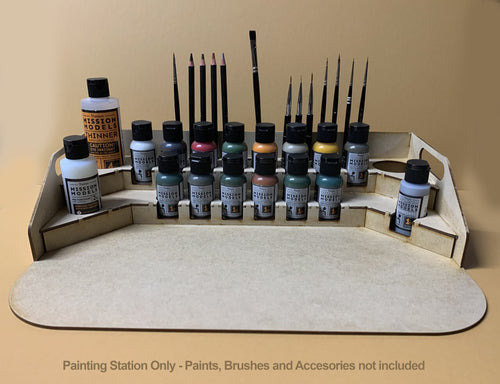  GameCraft Miniatures Watercolor Painting Station - 26mm, for  Vallejo and Army Painter Style Dropper Bottles : Arts, Crafts & Sewing