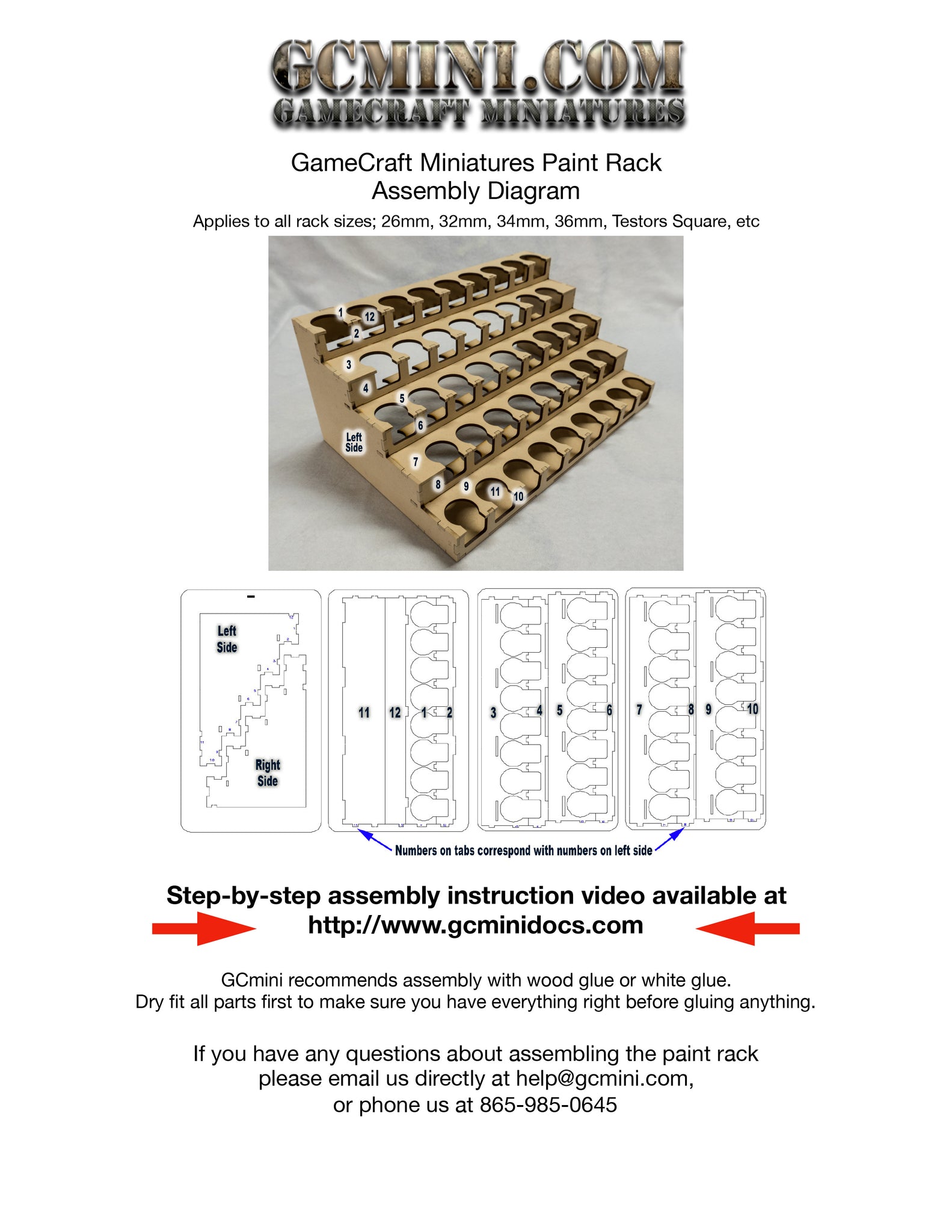  GameCraft Miniatures Paint Rack - 32mm Model Master