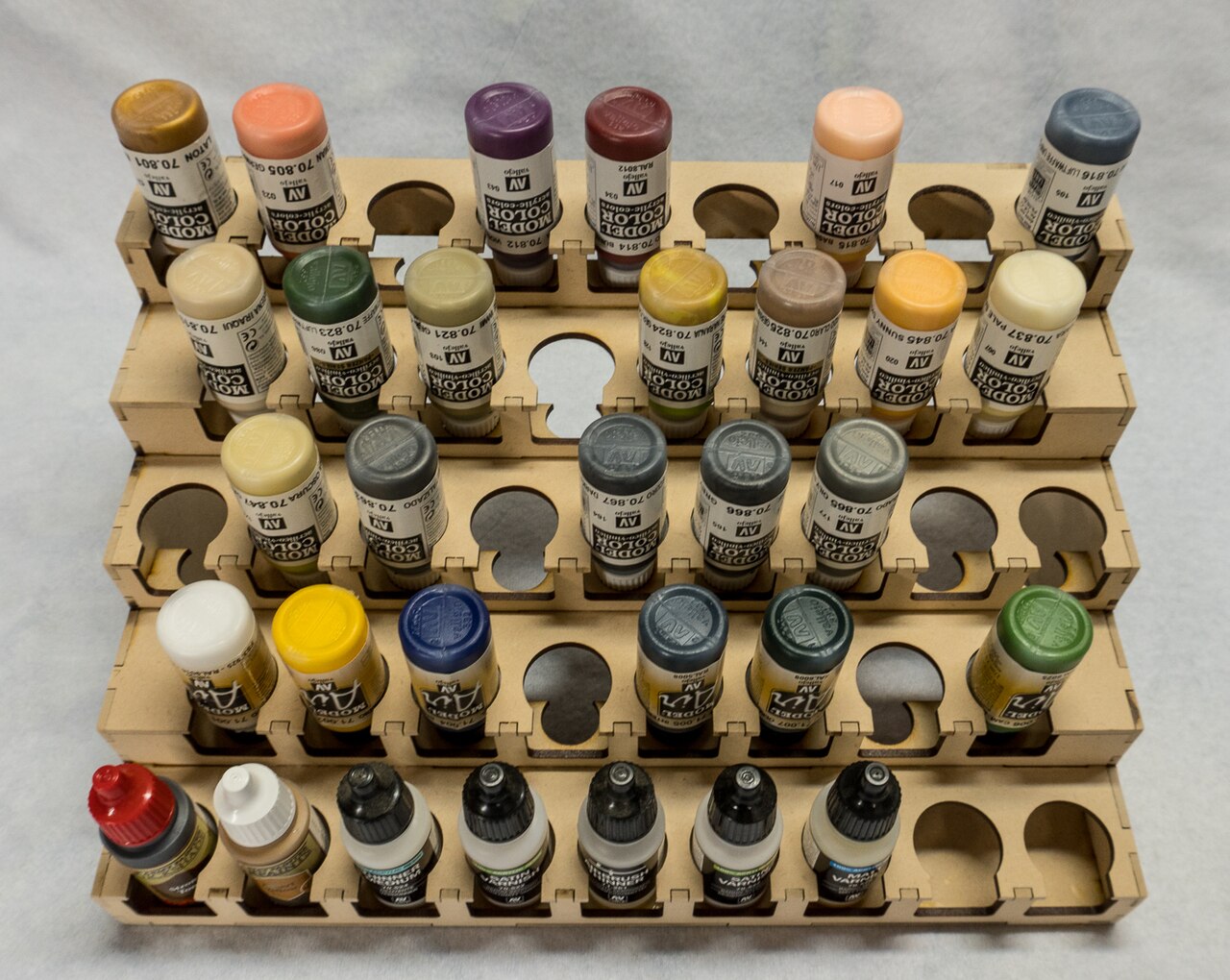 Vertical Paint Rack - 26mm, For Vallejo and Army Painter Style Dropper  Bottles
