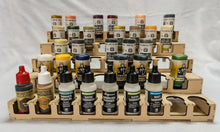 Load image into Gallery viewer, Paint Rack - 26mm &quot;Upside Down&quot;, For Vallejo and Army Painter Style Dropper Bottles
