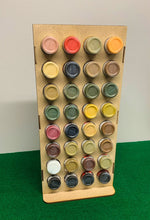 Load image into Gallery viewer, Vertical Paint Rack, Half - 26mm, For Vallejo and Army Painter Style Dropper Bottles
